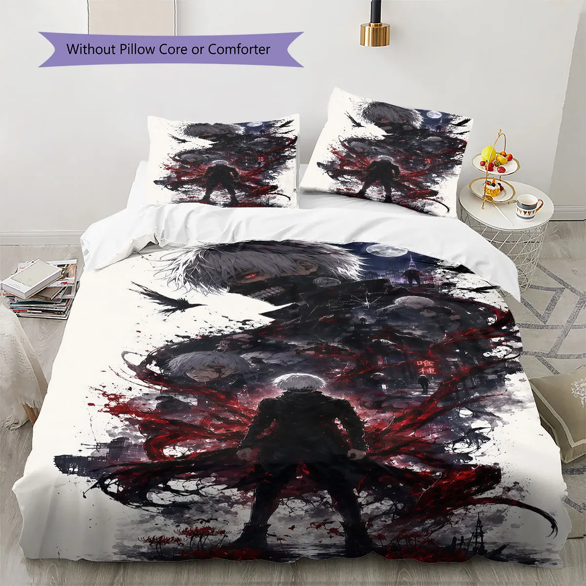 Tokyo Ghoul Soft Duvet Cover Children's Bedding Set,Extra Large Size Gifts Various Sizes Available -HE46