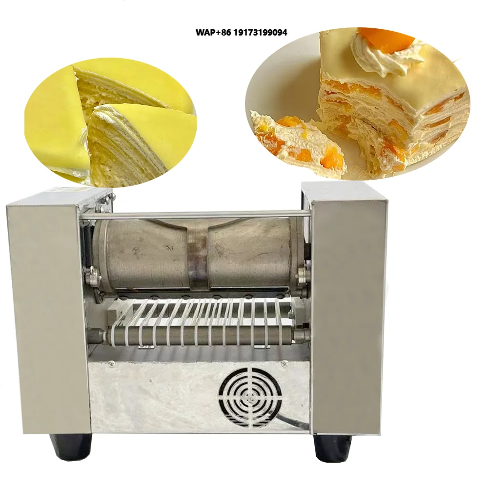 Hot Sale Chinese Electric Automatic Pancake Maker Double Layer Crepe Auto Rotative Cake Making Machine for Making Crepes