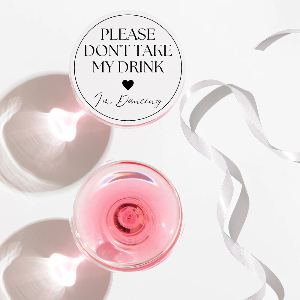 

Custom Wedding Party Place Card Disposable Paper Coasters Personalized Guest Seating Tag Non-Slip Base Drink Absorbent Heat Mat