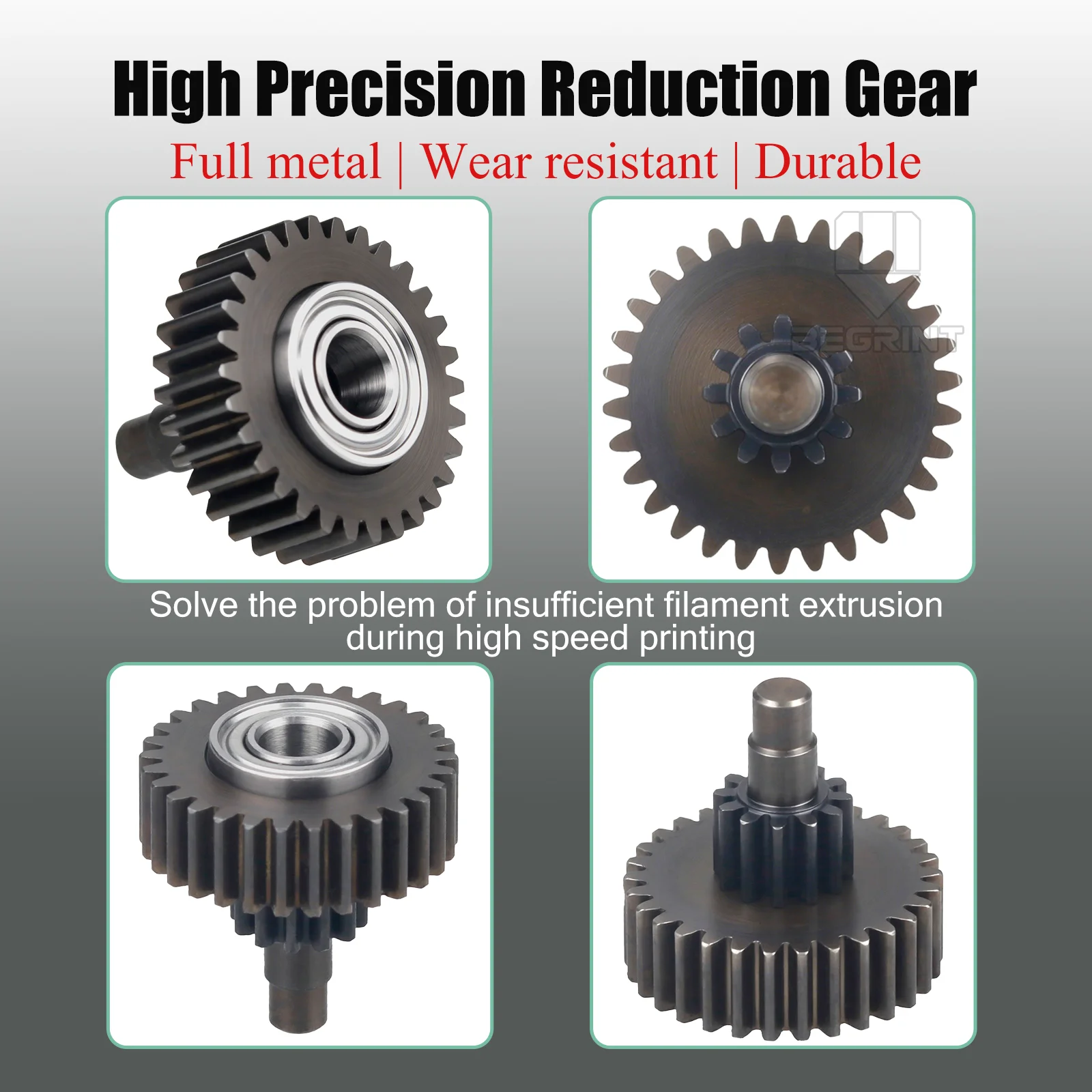 New Gear For Creality K1 K1C K1 Max Extruder Transmission Reduction Gear All Metal Filament Drive Gears 3D Printer Accessories