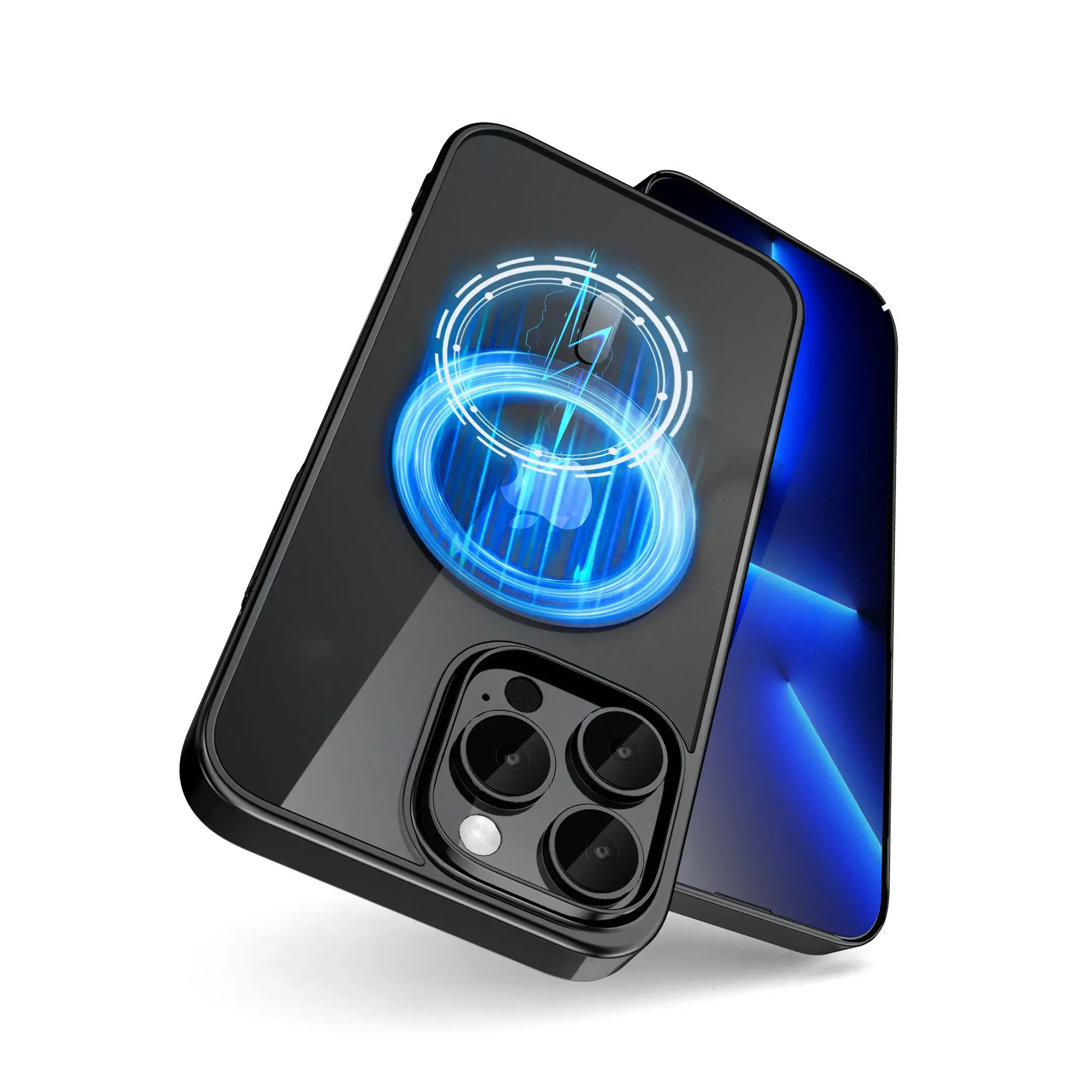 حافظة شفافة كريستال مغناطيسية لهاتف آيفون ، متوافقة مع MagSafe ، غطاء نحيف واقي ، طلاء كروم ، 15 حافظة لهاتف آيفون 15 برو ماكس و 15 Plus #1