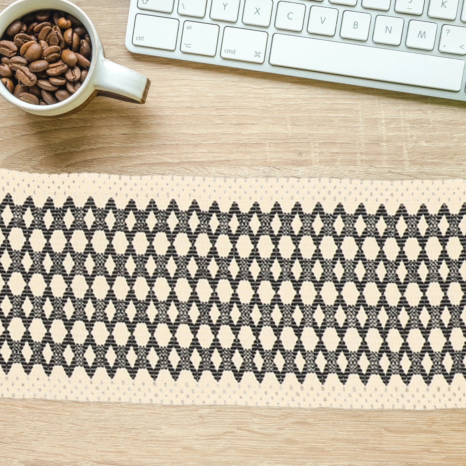 

Black White Table Runner Tassel Decorative 45x135cm Farmhouse Woodl Beach Country Wedding Holiday Supplies Birthday Gift Event