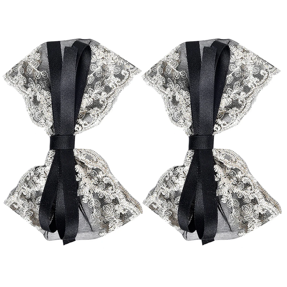 

2pcs Big Bow Hair Clip Women Delicate Stylish Mesh Headdress Fashion Party Wedding Banquet Accessories Hairpin