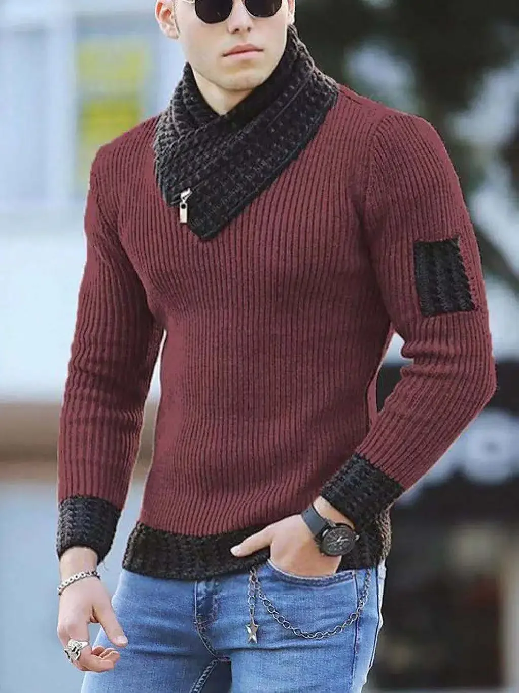 Korean Fashion Autumn Men Casual Vintage Style Sweater Wool Turtleneck Oversize 2024 Winter Men Warm Cotton Pullovers Sweaters