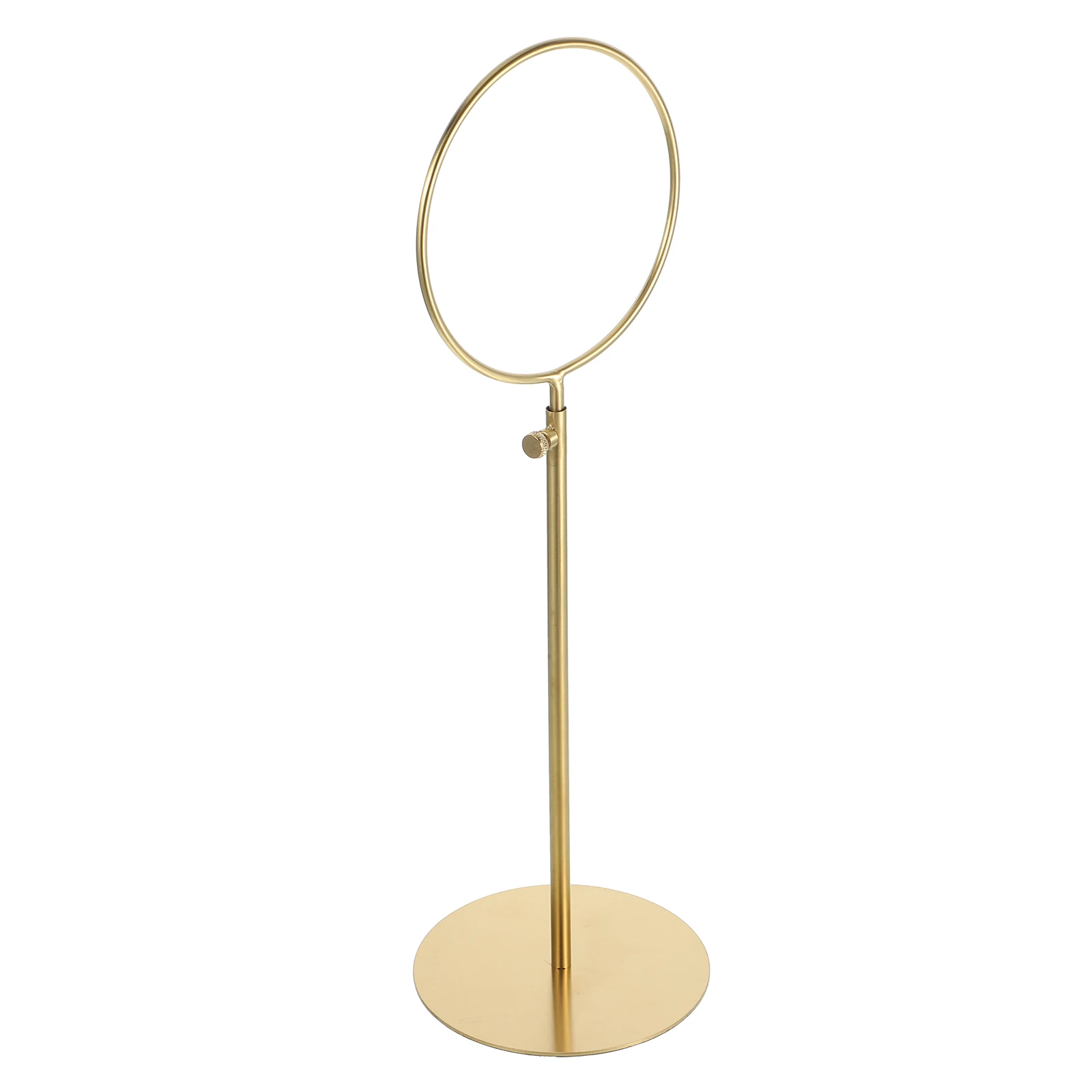 

Stainless Steel Hanger Scarf Stand Display Display Rack Adjustable Organizer Shelf Metal Storage Holder Shawl Tie