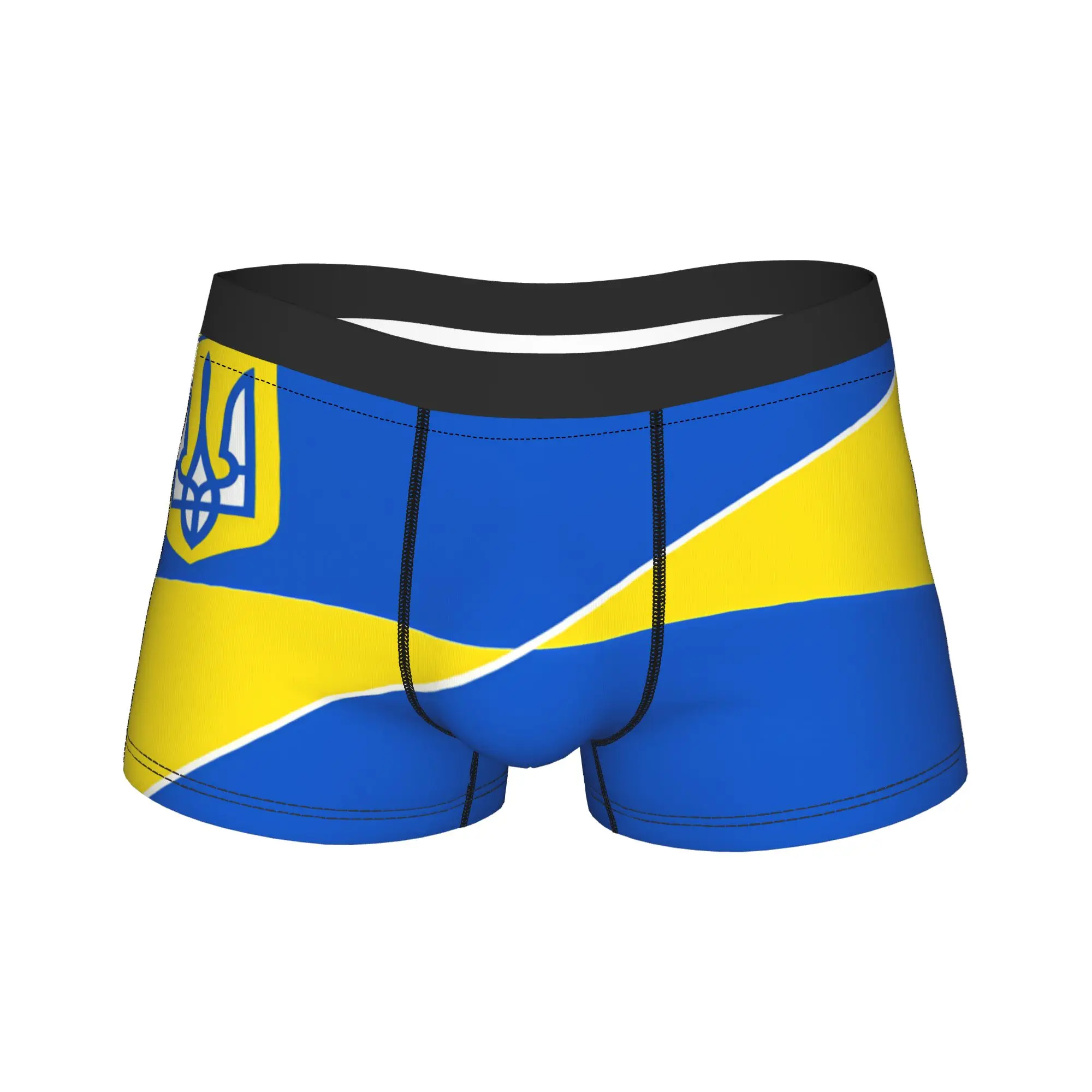 Ukraine Presidential Flag  Shorts Briefs  Underwear Hot Sale Men's Breathable Boxershorts Design Plus Size Underpants