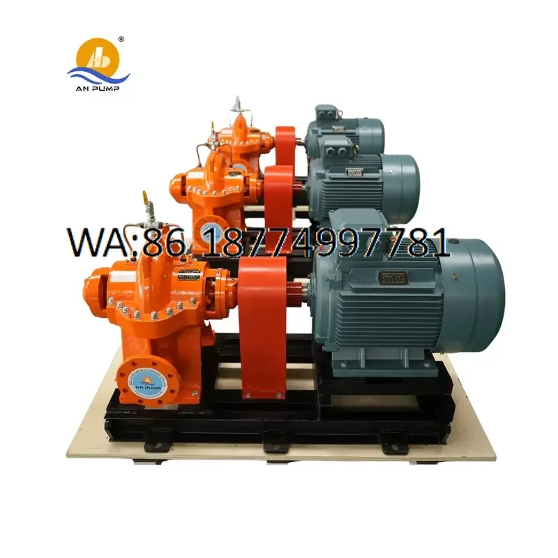 custom High Flow Double Suction Centrifugal Water Pump Large Volume Irrigation for Engine