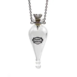 Vintage Magic Glass Bottle Wishing Drifting Cork Potion Lucky DIY Water Drop Amulet Sweater Chain Jewelry Necklaces