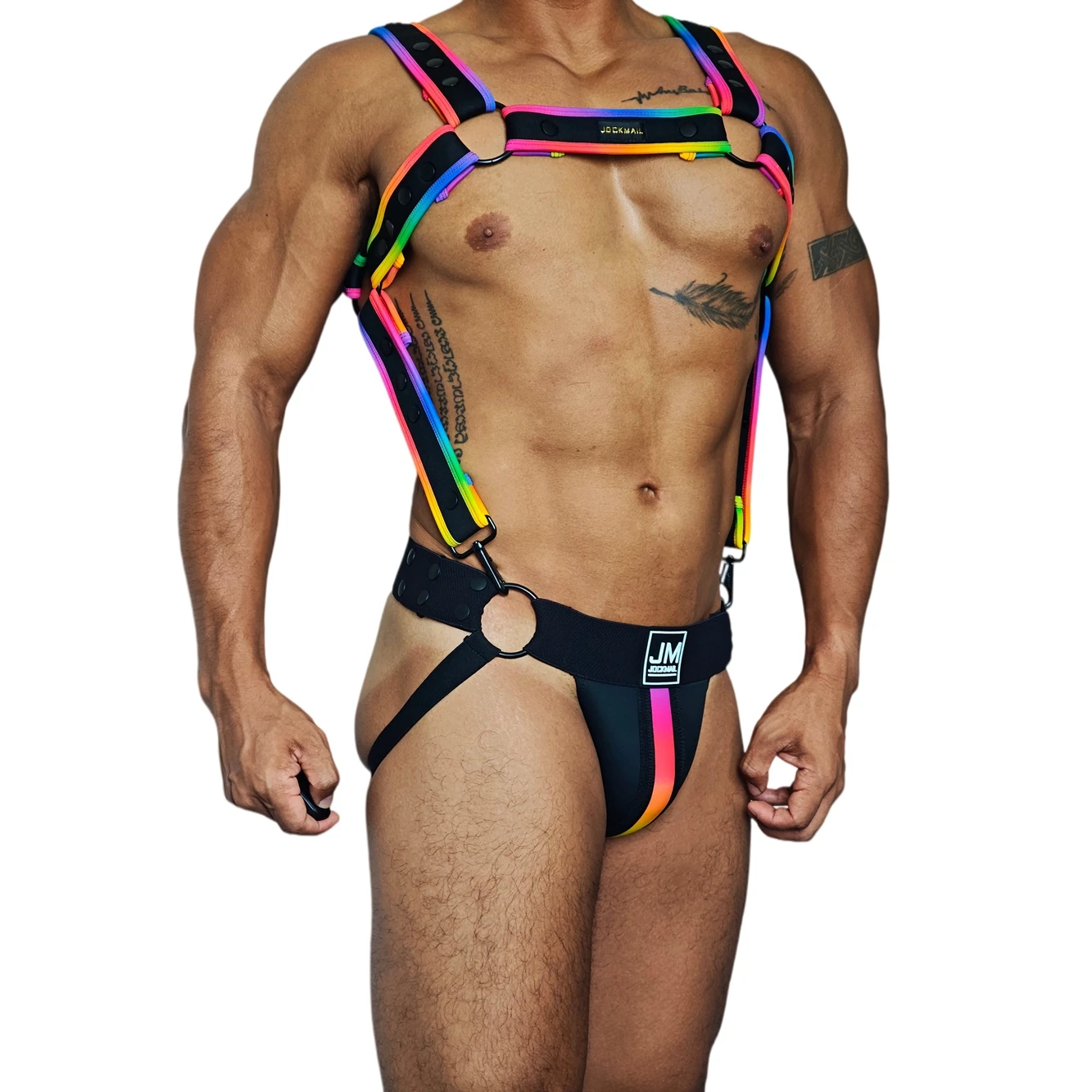 Jockmail Men Body Harness Jockstraps The Straps At The Sides of Your Torso Are Detachable and Adjustable