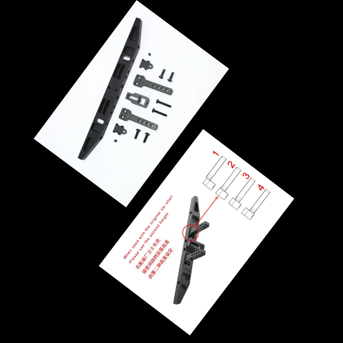 

GPM 1/10 TRX4 DEFENDER TRAIL CRAWLER-82056-4 Для алюминиевого заднего бампера с D-образными кольцами (КЛАССИЧЕСКИЙ)