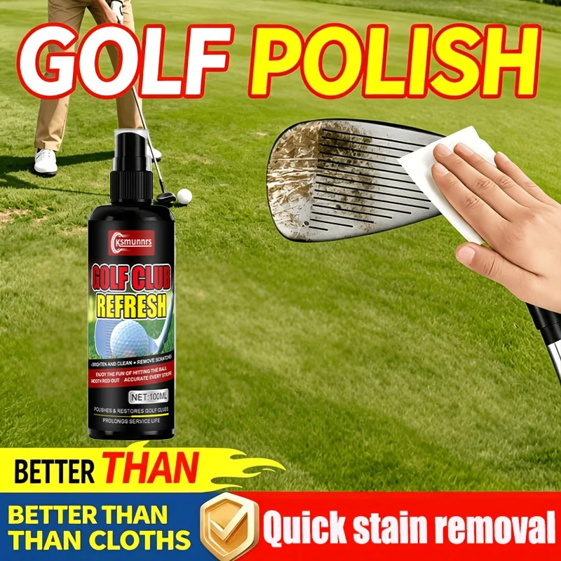 Golf Club Polish Quick Rust Scratch Removal Shine Restorer Long-Lasting Brightness Protection Formulation for Clubs