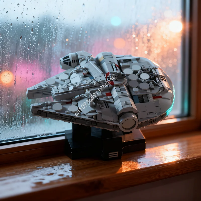 

996 шт. MOC PiXEL DANs THE FALCON MIDI-размерная модель игрушки строительные блоки архитектура DIY креативные рождественские подарки идея образование