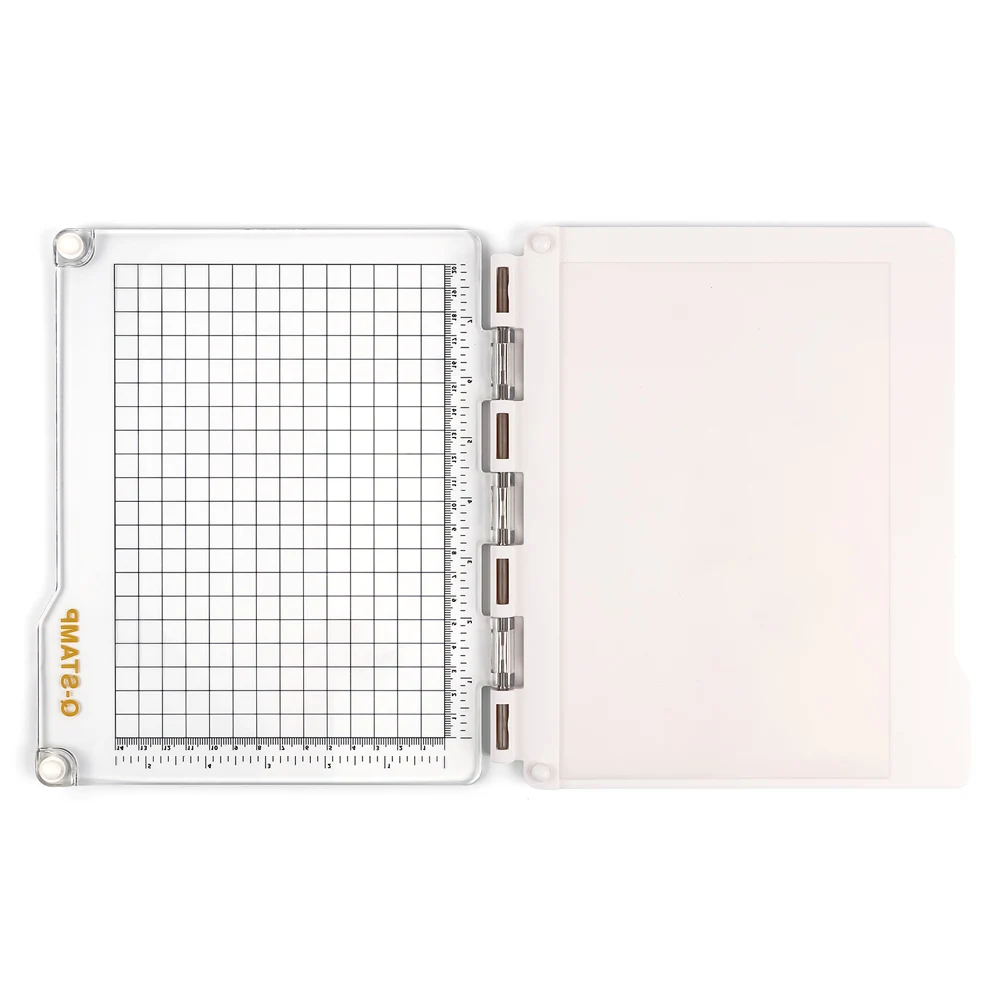 

Precise Stamp Platform with Grid Lines Grip Matfor Accurate Craft Stamping Perfect Stamp Positioning Tool Card Making Supplies