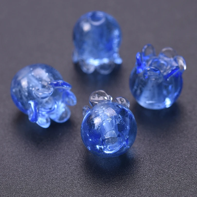 20 stücke Marine Organismus Sechs Farbe Quallen Wasser Tropfen Glas Materialien Perlen Handgemachte Schlüsselbund Lampwork Material Zubehör – Detail 9