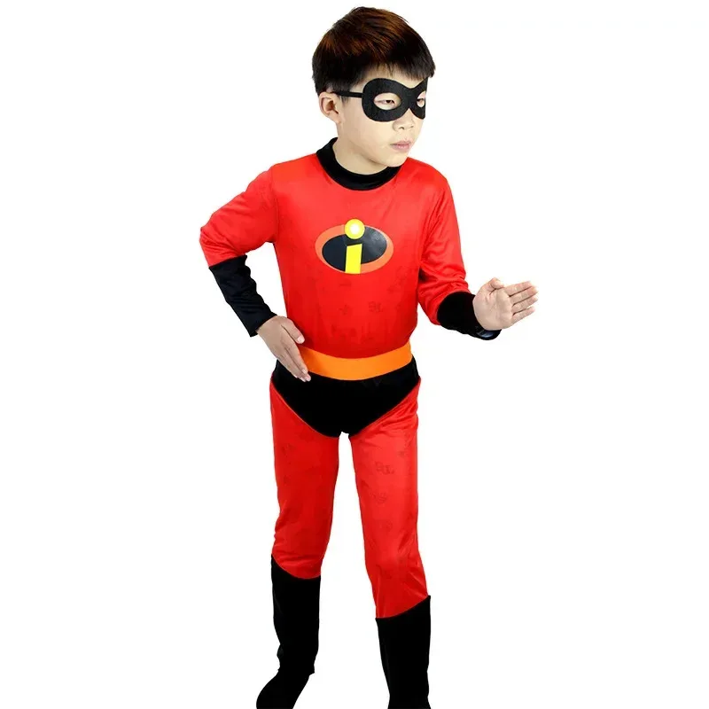 

Girls Boys Violet Cosplay Costume Jumpsuit Incredibles Costume Kids Jack Superhero Halloween Costume Fancy Dress Mask