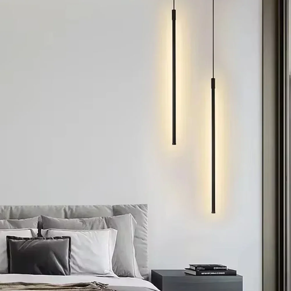 Plafonnier LED suspendu au design moderne, luminaire décoratif d'intérieur, idéal pour une salle à manger, une chambre à coucher ou un chevet