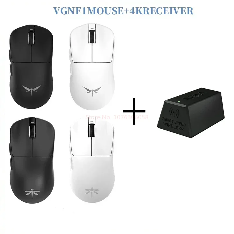 Imagem -06 - Vgn Dragonfly Mouse sem Fio Recarregável Tipo-c Modo Duplo Fps Jogos Leve pc Acessórios de Computador f1 Paw3395 2.4g