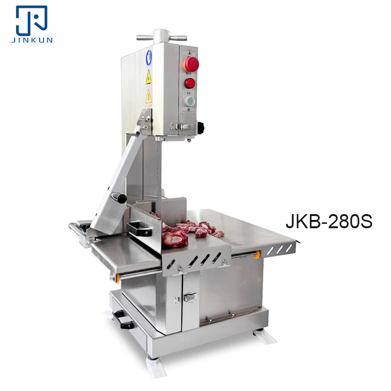 

JKB-280S 1800W Full Body Bone Saw 1830mm 304 Stainless Steel Saw Blade Bone Slag Box Emergency Stop 110/220/240V New Condition