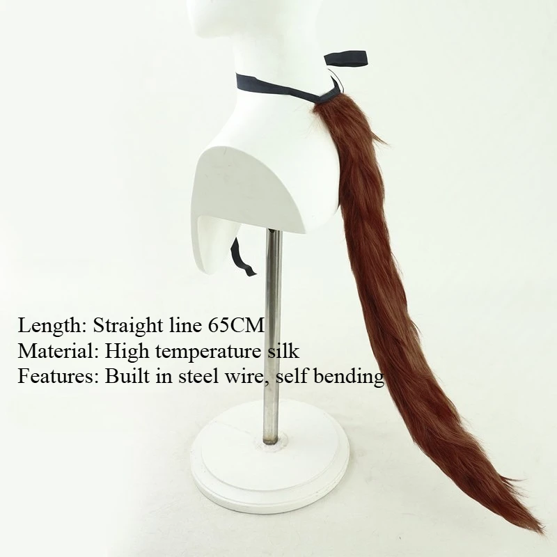 Pretty derby semana especial peruca cosplay construído em fio de aço cauda anime uma musume semana especial peruca cabelo sintético resistente ao calor