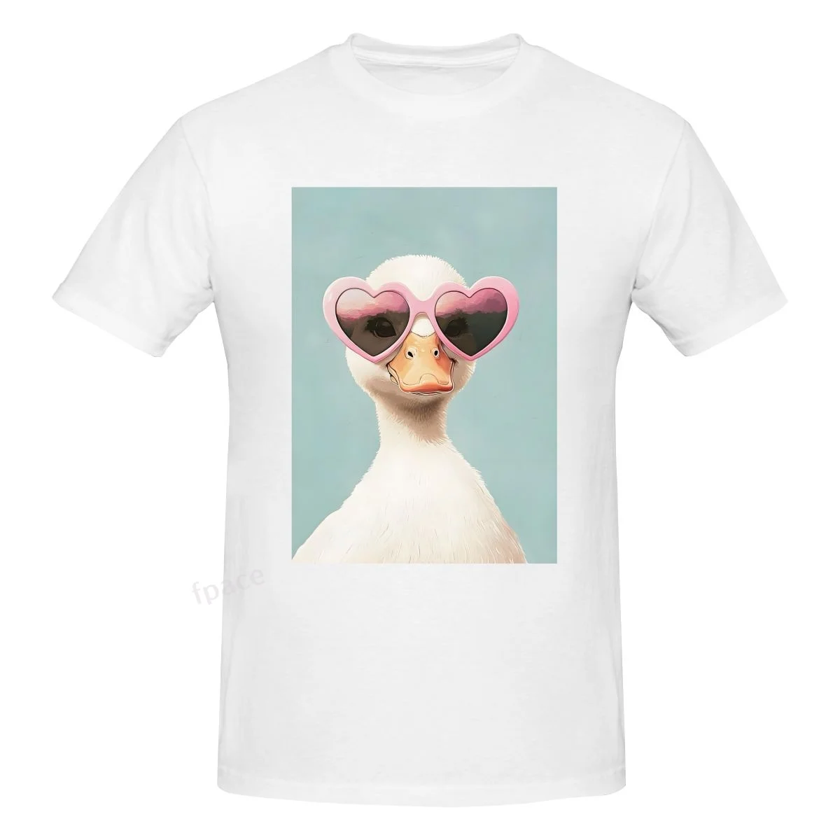 

FUNNY DUCK Casual Cotton Summer Men Clothing Tops Men's Basic Short Sleeve T-Shirt