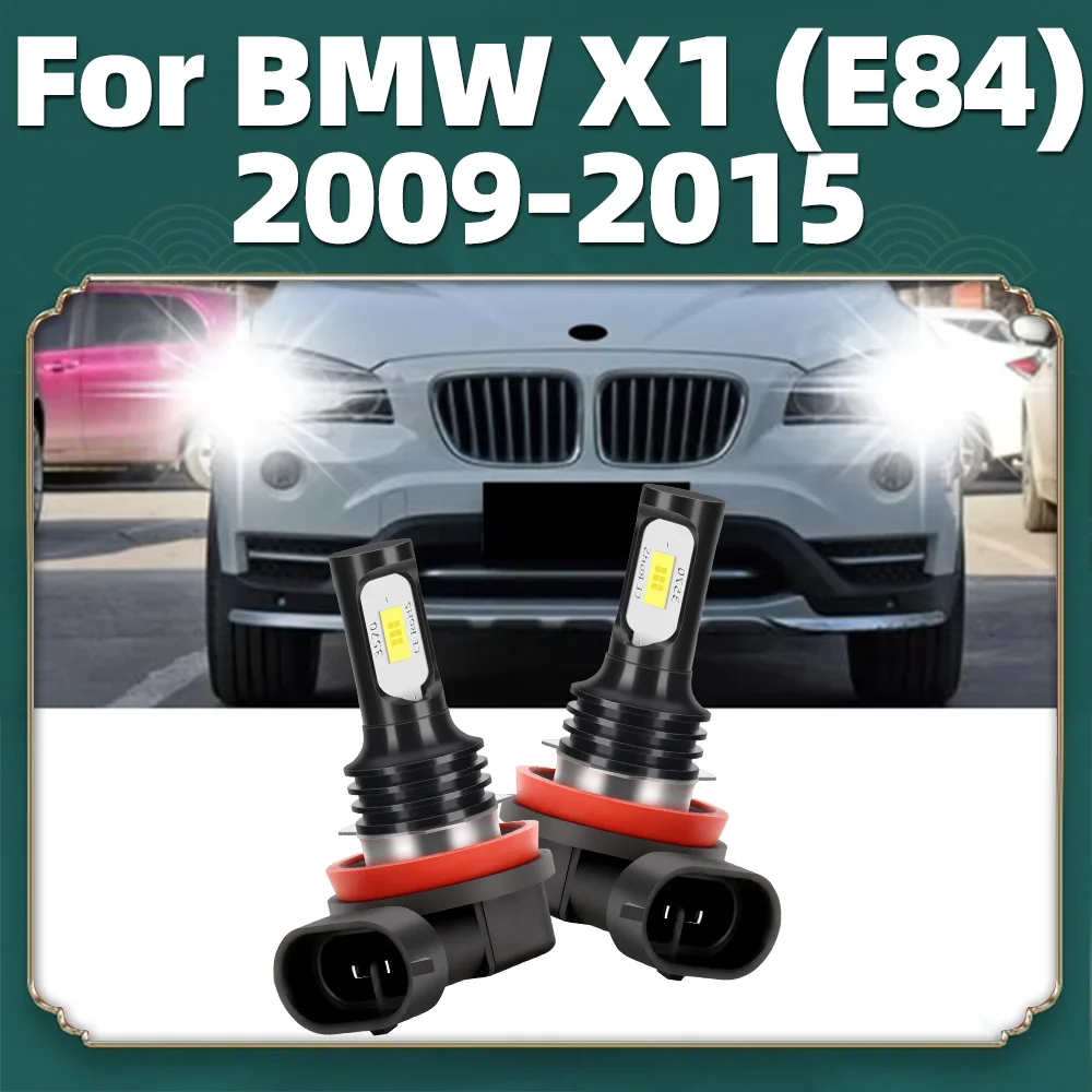 2x Canbus LED Tagfahrlicht Für BMW X1 E84 2009 2010 2011 2012 2013 2014 2015 DRL Birne 6000 Karat Auto Lampe H8 H11