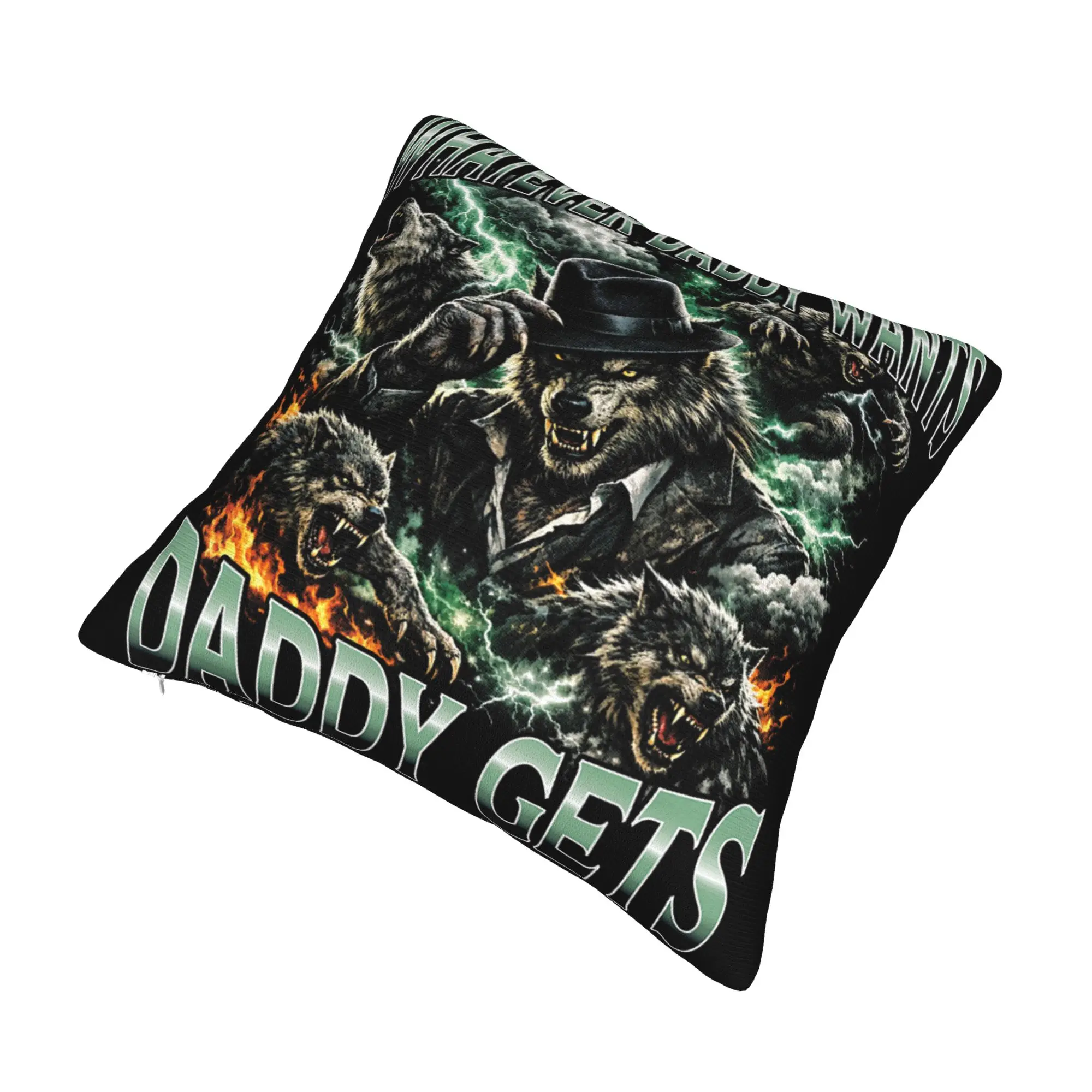 Decorative Pillow Covers Whatever Daddy Wants Daddy Gets  Merchandise Home  Throw Pillow Case Cover Square Multiple Sizes