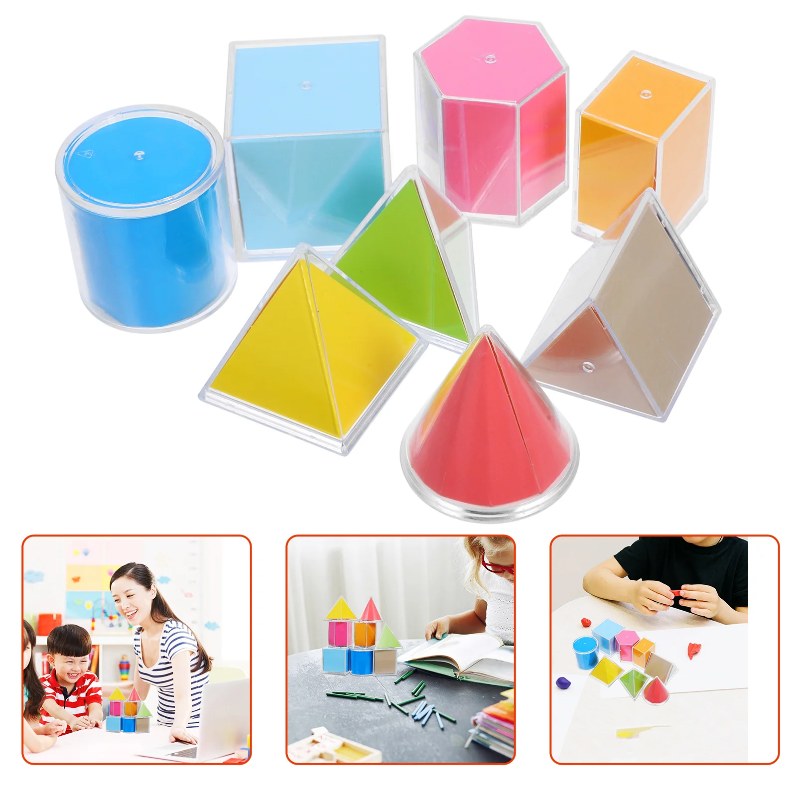 

Three-dimensional Geometric Model Pupils Manipulatives Plastic Math Middle School