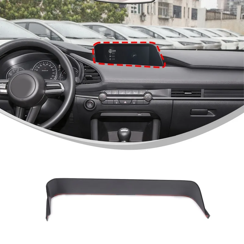 

Dashboard Center Console Navigation Screen Sun Visor Cover Trim Sticker For 2020 2021 2022 2023 2024 Mazda3 CX-30Car Accessories