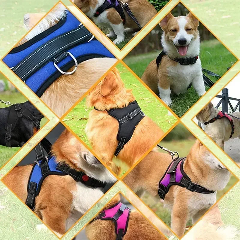 Dog Harness Adjustable Pet Harness Vest for Small Medium and Large Dogs for Outdoor Walking dog accessories for small dogs
