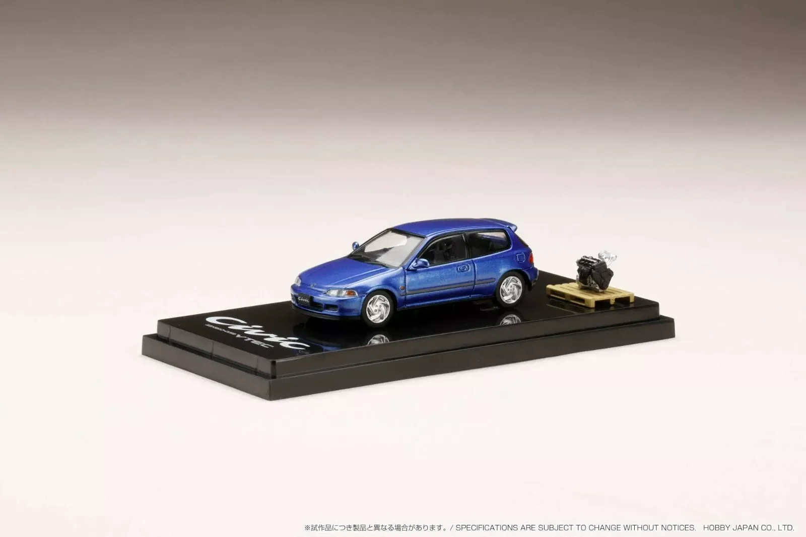 

1/64 Hobby Japan CIVIC (EG6) SiR Ⅱwith Engine Display Blue HJ641017GBL G Diecast Model Car Collection Limited Edition Hobby Toys