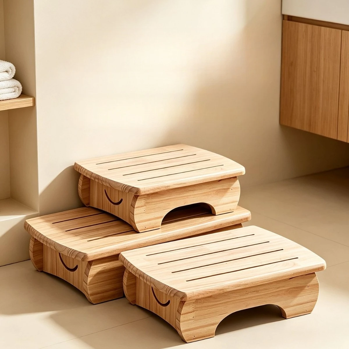 เก้าอี้ไม้พร้อมที่วางเท้าที่มั - Footrest Under Desk บทวิจารณ์และราคา