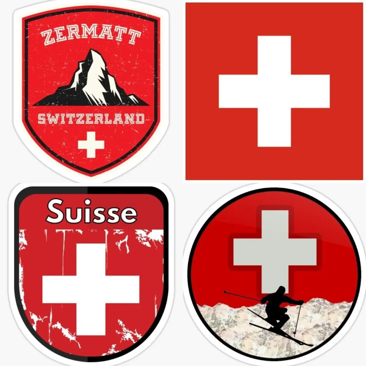 

Love Switzerland Flag Decal Sticker Car Truck Van Bumper Window Laptop Cup Wall