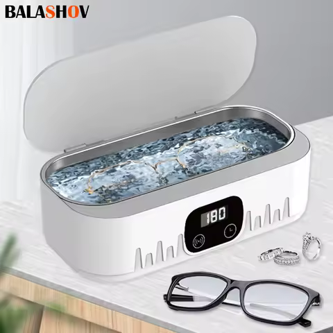 18W Portable Ultrasonic Cleaner Dental Ultra Sonic Bath High Frequency Vibration Ultrasound Washing Machine For Glasses Jewelry