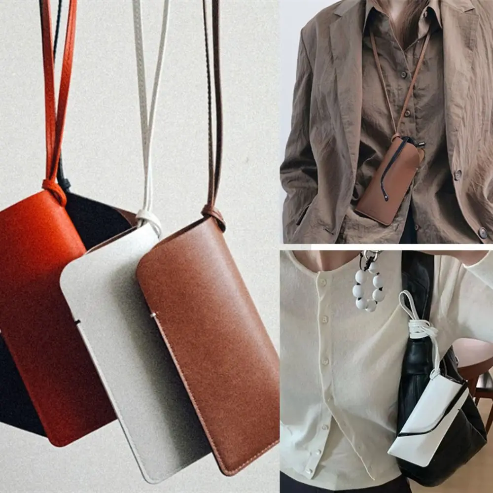 بو الجلود في الهواء الطلق نظارات حقيبة التخزين بلون معلقة الرقبة النظارات الشمسية تخزين كليب نظارات حقيبة نظارات حالة #2