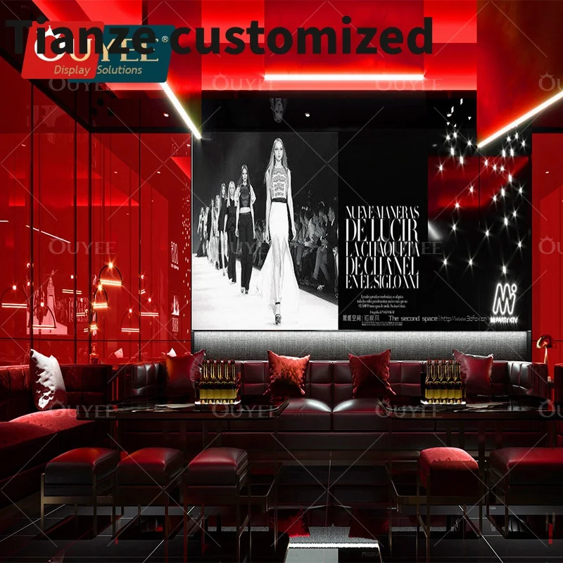 

Customized-Custom made Acrylic solid surface night club hookah lounge furniture LED bar counter design