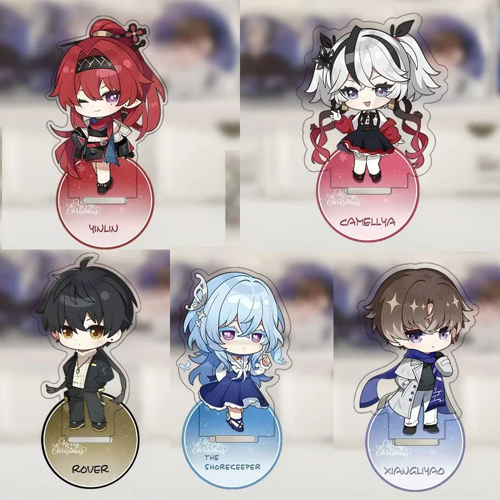 Аниме-игра-wuthering-waves-мультфильм-акриловая-подставка-rover-the-shorekeeper-косплей-стоячий-знак-модель-подарок-орнамент-украшение