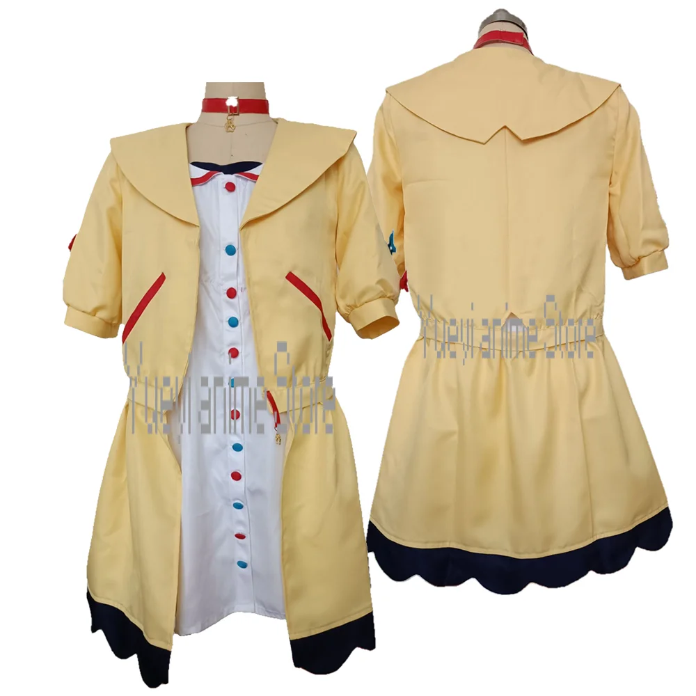 Anime Inugami Korone Cosplay Costume Women Cute Dress Skirt Coat Uniform Accessories Halloween Carnival Party Outfits customized