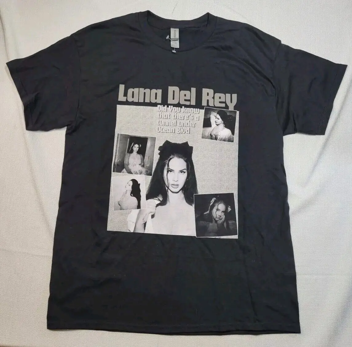 Lana Del Rey Ldr Tunnel Under Ocean Blvd T Shirt Adult Large Black Concert Euc