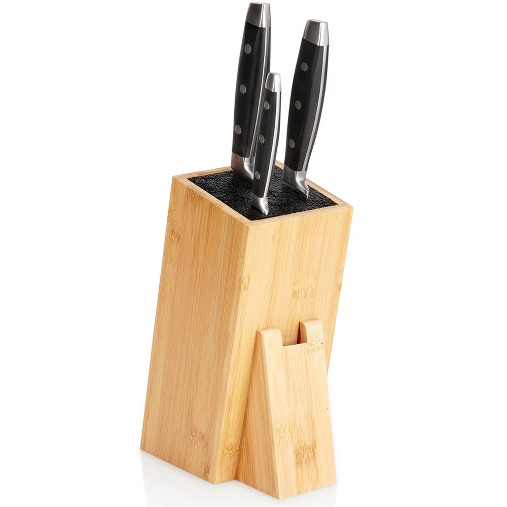 Messtandaard van bamboe, 10,5 x 16,5 x 24,5 cm.