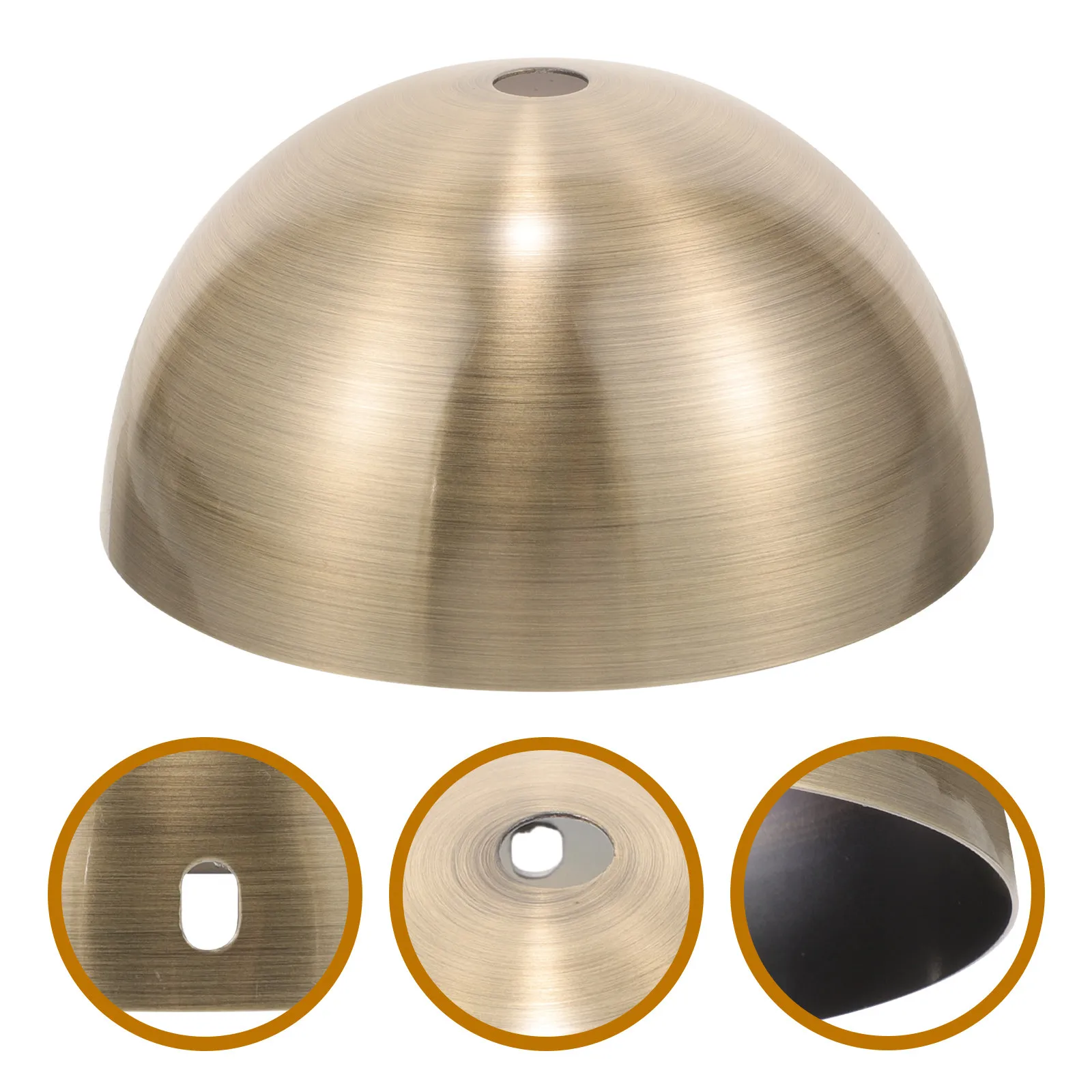 

Ceiling Lighting Plate Half Round Disc Lamp Base Solid Iron Canopy Cover Easy Install for Chandelier Pendant Light Fixture