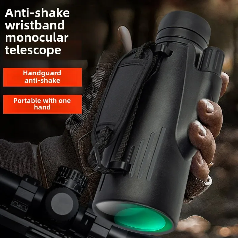 Monocular Telescope 12 × 50 High Power High Definition Imaging Stability Large Diameter Adult Handheld Outdoor Play Telescope