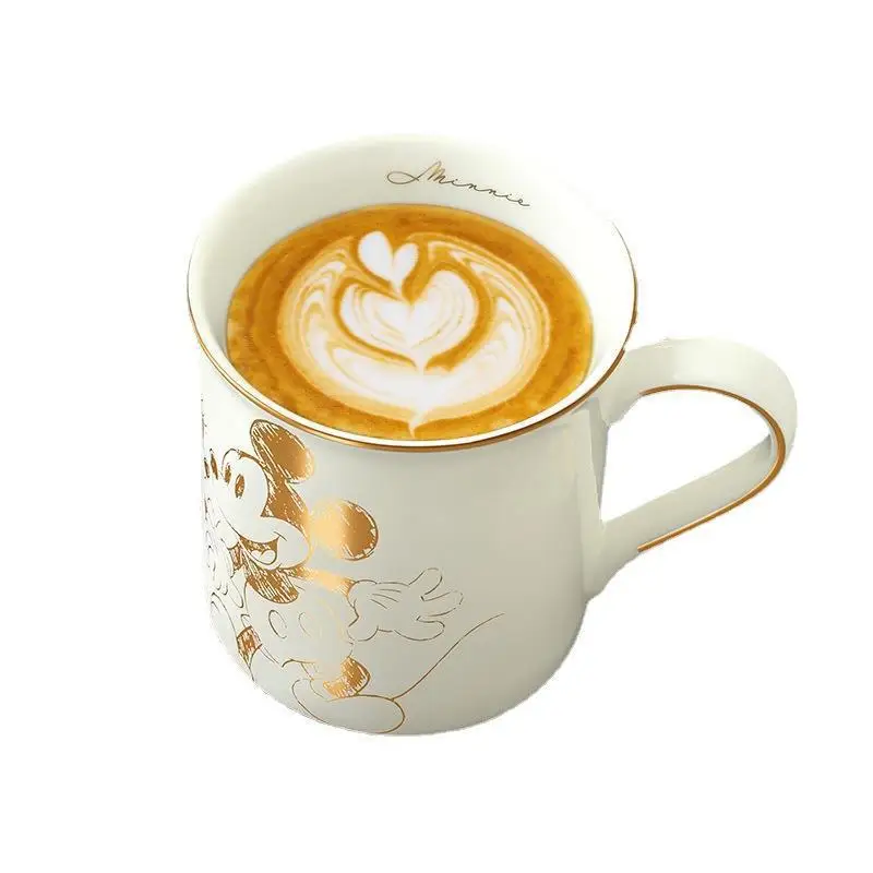 لطيف ميني ميكي القدح ديزني الكرتون هدية مربع كوب سيراميك الكورية المنزل مكتب فنجان القهوة 350 مللي