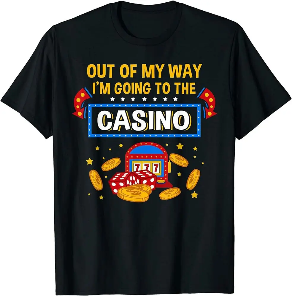 Funny Casino Design For Men Women Casino Gambler Gambling T-Shirt  Tees Cotton Luxury brand vintage oversized