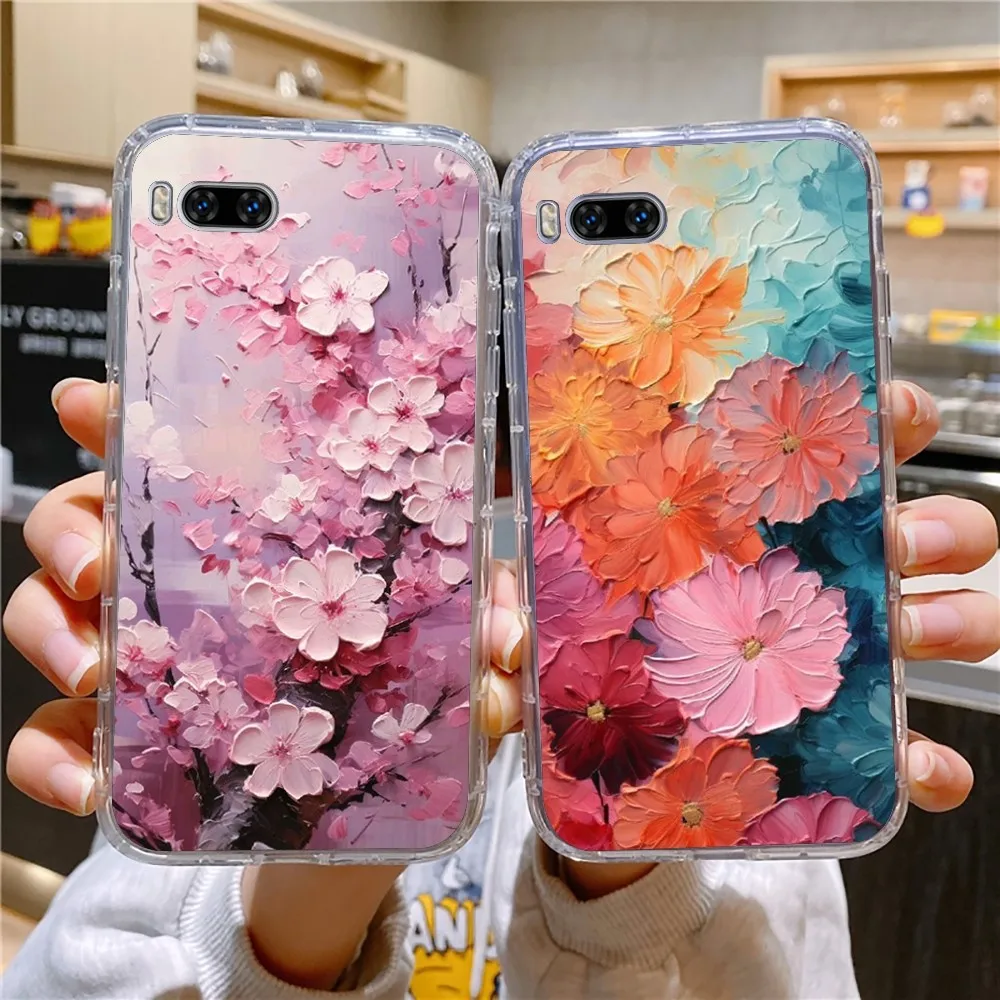 Art Oil Painting Soft Phone Case For Huawei Mate P10 P20 P30 P40 P50 Smart Z Honor 50 60 70 Pro Lite Transparent Case