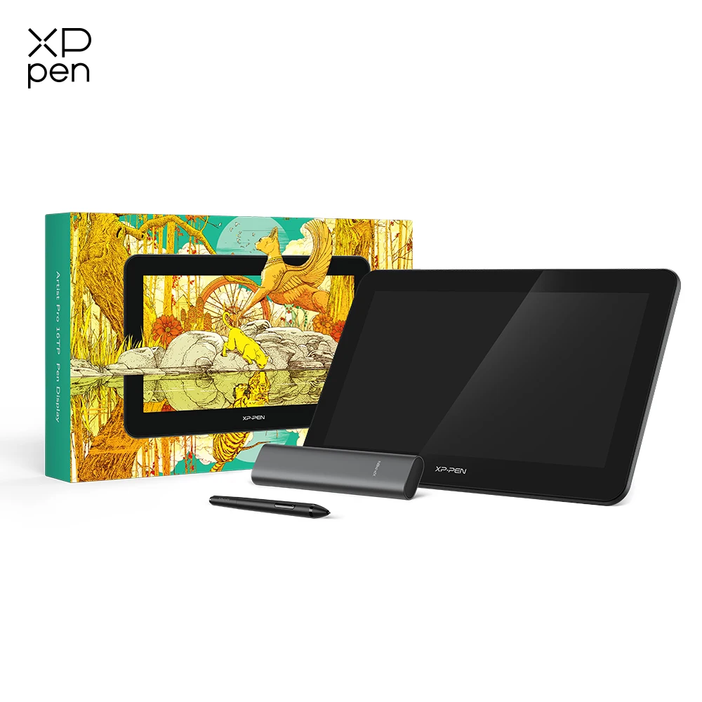 XPPen Artist Pro 16TP 4K Ultra HD Graphic Monitor High Resolution 15.6 Inch Drawing Display Multi-touch Support Windows MacOS