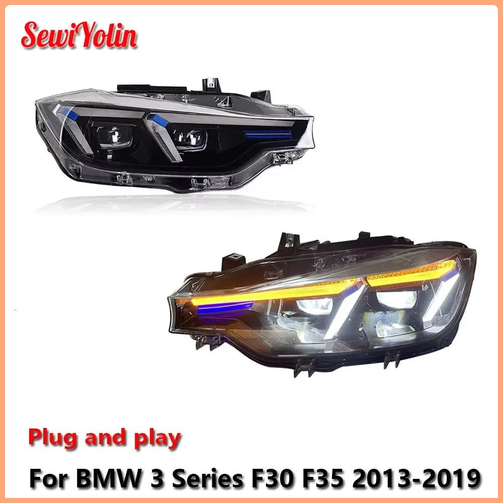 Car LED Headlight Light Assemblies For BMW 3 Series F30 F35 2013-2019 Auto Fog DRL Brake Turn Signal Lamp Plug and Play