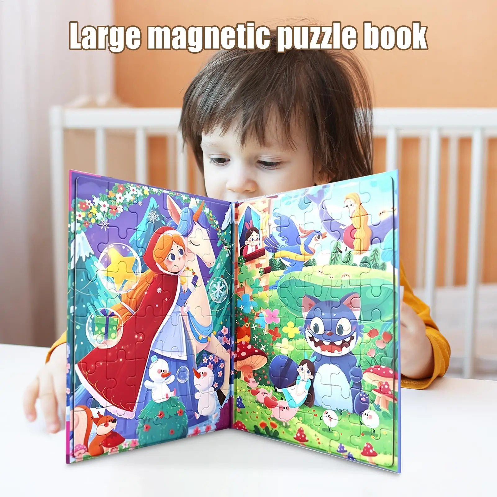 크리 에이 티브 자기 퍼즐 자기 여행 퍼즐 교육 장난감 어린이를위한 책 활동 게임 소년 소녀 도로 여행 자동차 타기