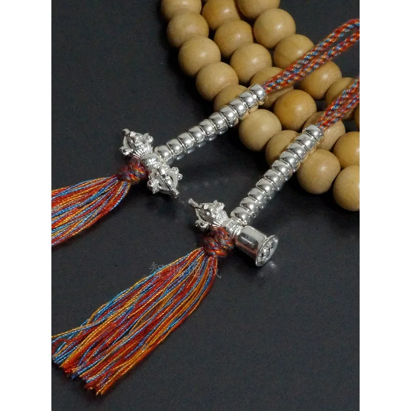 conjunto-de-campana-vajra-dorje-grande-de-cinco-puntas-plata-de-ley-925-borla-de-algodon-mala-para-contar-adorno-budista-tibetano-colgante