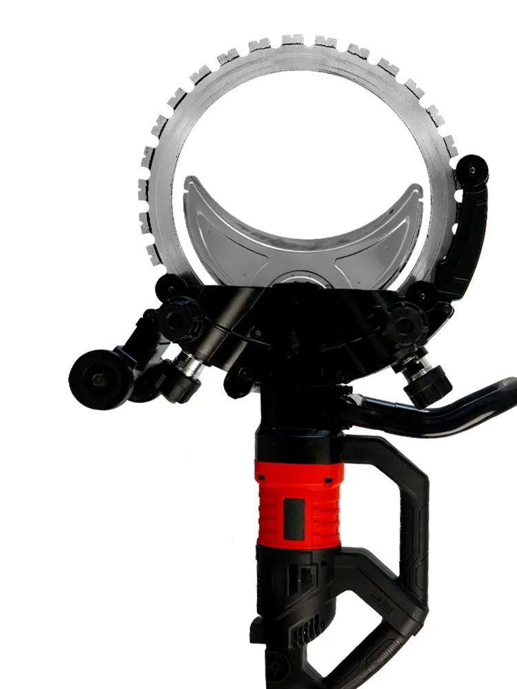Hard Concrete & Red Brick Wall Cutting Ring Saw Brushless Motor Core Components Engine Gearbox PLC Slotting Machine
