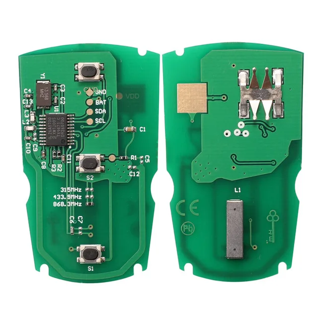 KEYECU KR55WK49127 For BMW CAS3 CAS3+ 1 3 5 7 Series X1 X6 Z4 2006-2012 PCF7953 Chip 315/315LP/433/868MHz Smart Car Remote Key